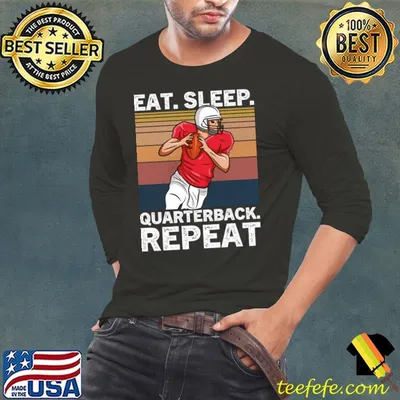 Eat Sleep Quarterback Repeat football Vintage T-Shirt