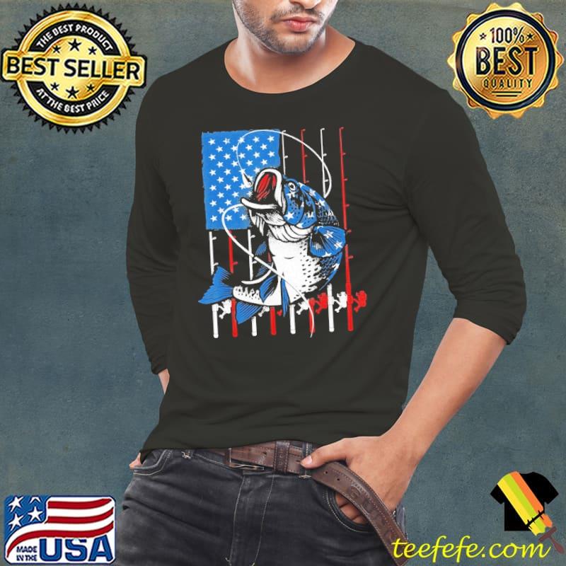 Fishing American Flag Usa Fishing Lover Shirt