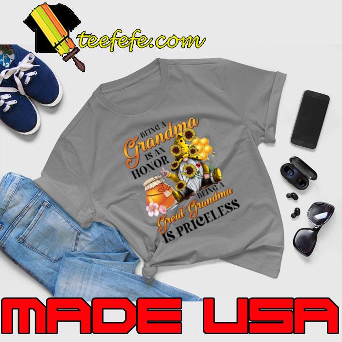 Flower Gnomes Being Great Grandma Is Priceless Mother's Day T-Shirt Unisex Flower Gnomes Being Great Grandma Is Priceless Mother's Day T-Shirt Unisex