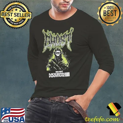 Funny modern Warfare III Ghost Metal shirt