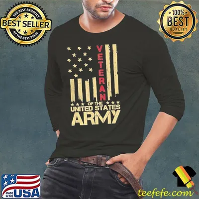 Funny veteran of the united states army american flag shirt
