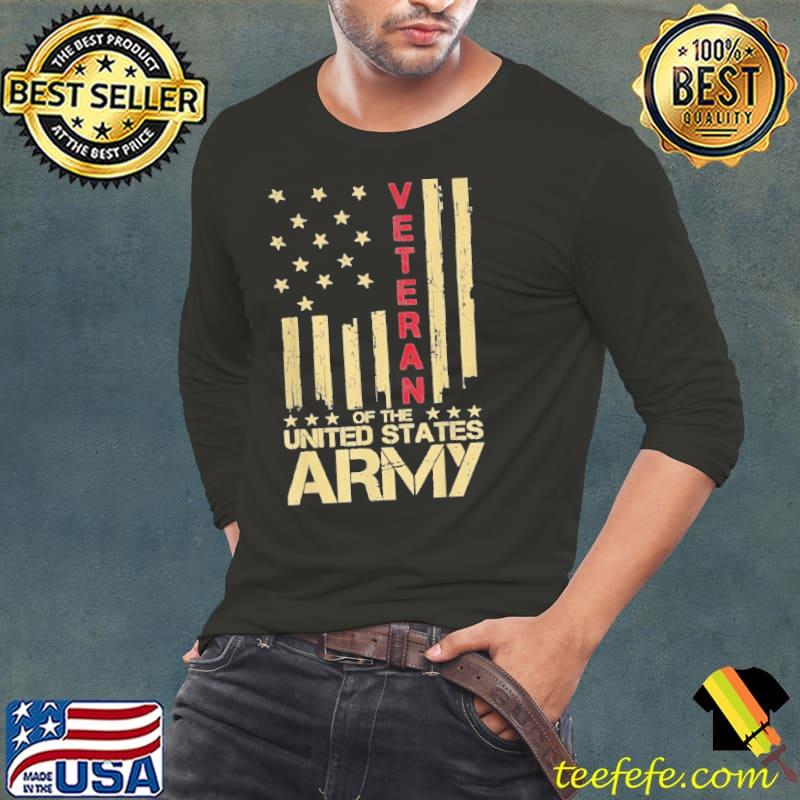 Funny veteran of the united states army american flag shirt