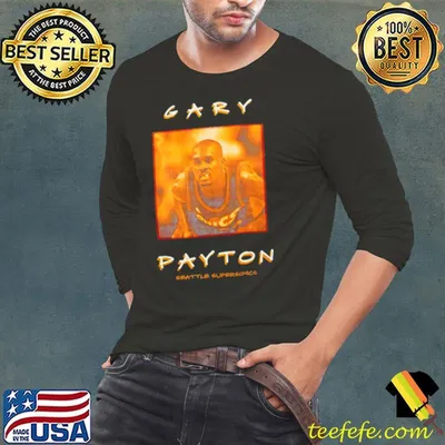 Gary Payton Seattle Supersonics vintage logo shirt