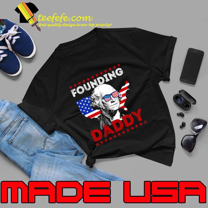 George Washington USA Founding Daddy American flag Sunglasses T-Shirt Unisex George Washington USA Founding Daddy American flag Sunglasses T-Shirt Unisex