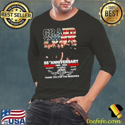 Grand Funk Railroad 55th Anniversary 1969 2024 Thank You For The Memories Shirt