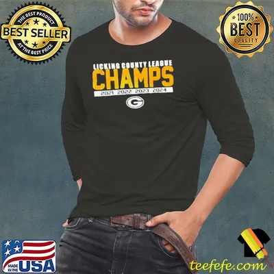 Green Bay Packers Licking county league Champs 4 time shirt