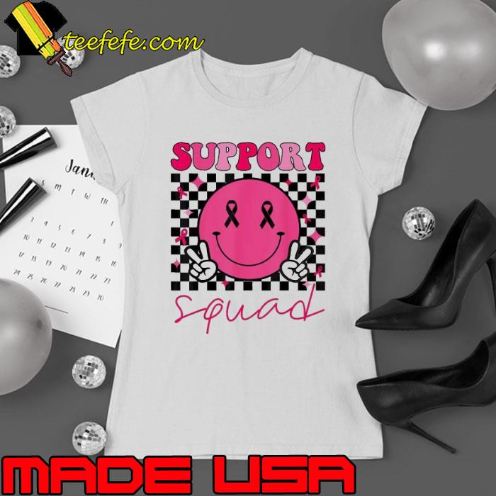 Groovy Breast Cancer Awareness Support Squad Shirt Ladies tee Groovy Breast Cancer Awareness Support Squad Shirt Ladies tee