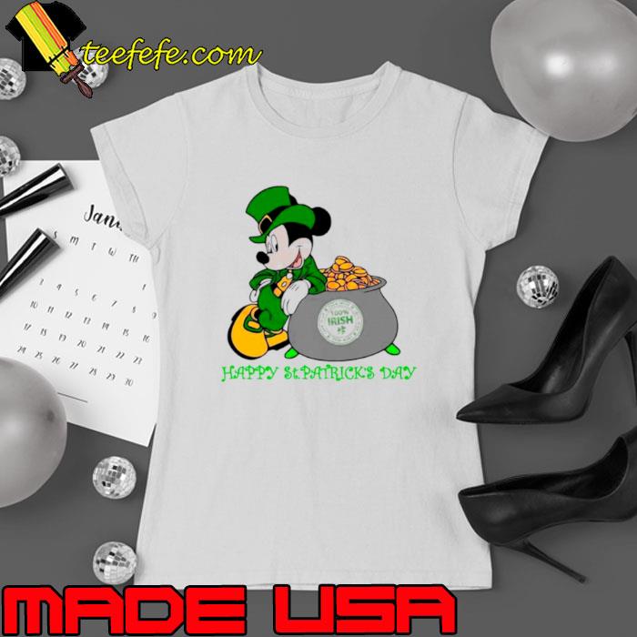 Happy St Patrick’s day Mickey Irish s Ladies tee Happy St Patrick’s day Mickey Irish s Ladies tee