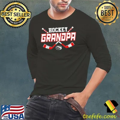 Hockey Grandpa Papa Father's Day Vintage Shirt