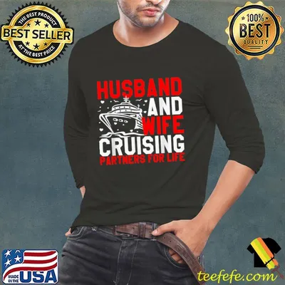 Husband And Wife Cruising Partners For Life Couple Cruise T-Shirt