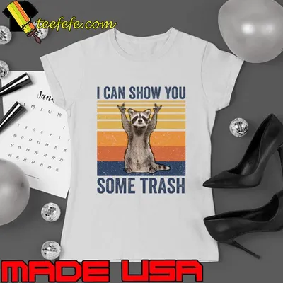 I Can Show You Some Trash Cute Raccoon Vintage T-Shirt
