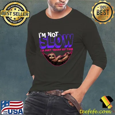 I'm not slow i'm just taking my time sloth T-Shirt