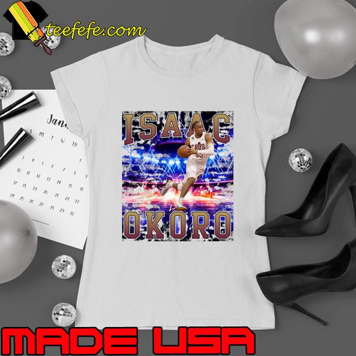 Isaac Okoro American professional basketball player for the Cleveland Cavaliers T-Shirt Ladies tee Isaac Okoro American professional basketball player for the Cleveland Cavaliers T-Shirt Ladies tee