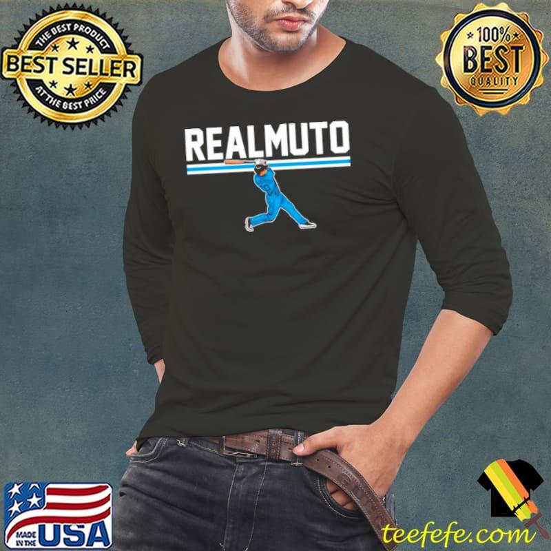J T Realmuto Slugger Swing Philadelphia Phillies baseball shirt