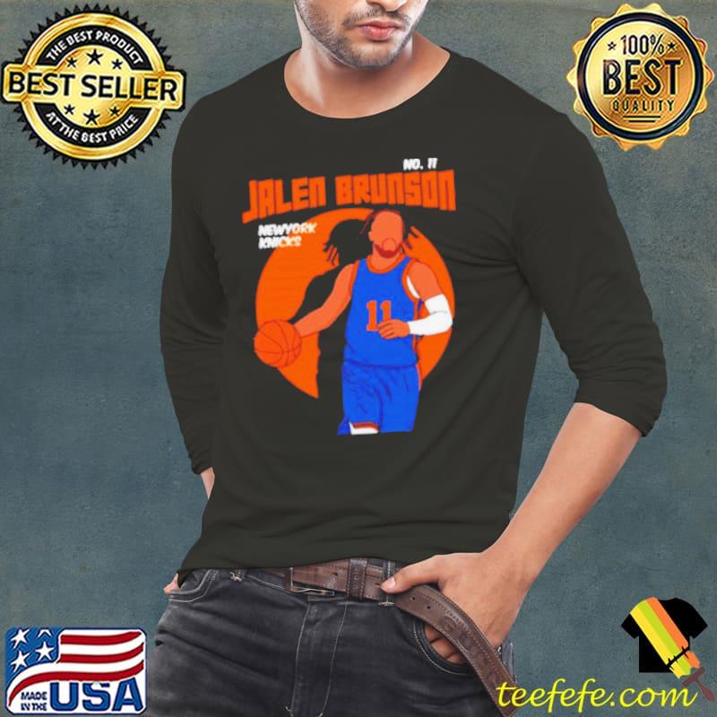 Jalen Brunson Basketball Player NBA New York Knicks s Long Sleeve Tee Jalen Brunson Basketball Player NBA New York Knicks s Long Sleeve Tee