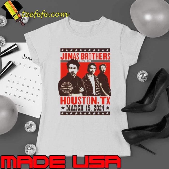 JonasBrothers Live In Houston Rodeo March 15 2024 Shirt Ladies tee JonasBrothers Live In Houston Rodeo March 15 2024 Shirt Ladies tee
