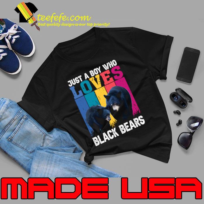 Just A Boy Who Loves Black Bears Vintage Unstoppable Black Bear T-Shirt Unisex Just A Boy Who Loves Black Bears Vintage Unstoppable Black Bear T-Shirt Unisex