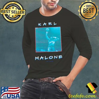Karl Malone Utah Jazz vintage logo shirt