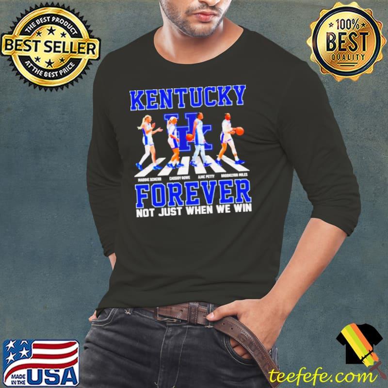 Kentuckey Wildcats abbey road forever not just when we win signatures shirt Kentuckey Wildcats abbey road forever not just when we win signatures shirt