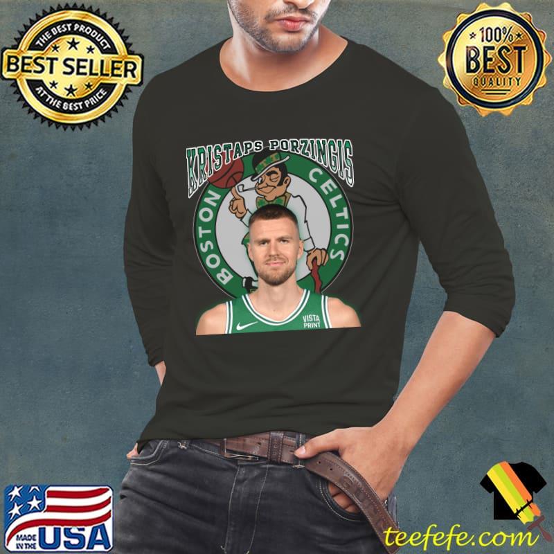 Kristaps Porzingis Latvian professional basketball player for the Boston Celtics T-Shirt