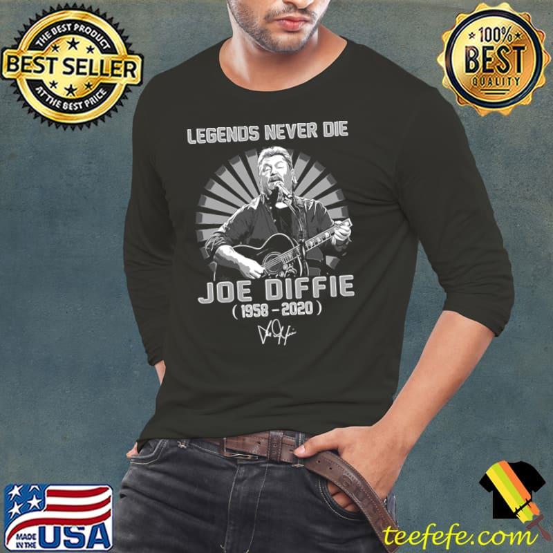 Legends Never Die Signature 1958 2020 Joe Diffie Country Legend T-Shirt
