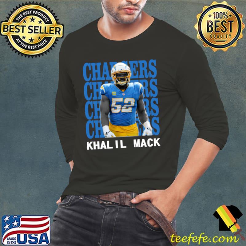 Los Angeles Chargers Khalil Mack 52 merican football linebacker T-Shirt Long Sleeve Tee Los Angeles Chargers Khalil Mack 52 merican football linebacker T-Shirt Long Sleeve Tee