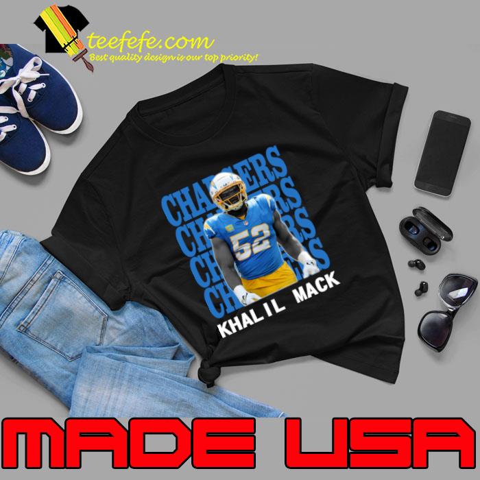Los Angeles Chargers Khalil Mack 52 merican football linebacker T-Shirt Unisex Los Angeles Chargers Khalil Mack 52 merican football linebacker T-Shirt Unisex