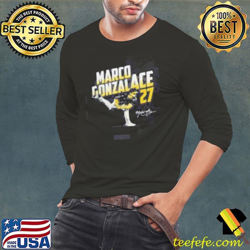 Marco GonzalACE Gonzales #27 Tee Pittsburgh Pirates s Long Sleeve Tee Marco GonzalACE Gonzales #27 Tee Pittsburgh Pirates s Long Sleeve Tee