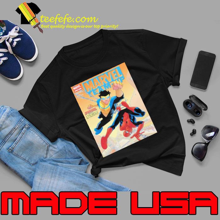 Marvel Team-Up Spiderman Meets Invicible Shirt Unisex Marvel Team-Up Spiderman Meets Invicible Shirt Unisex