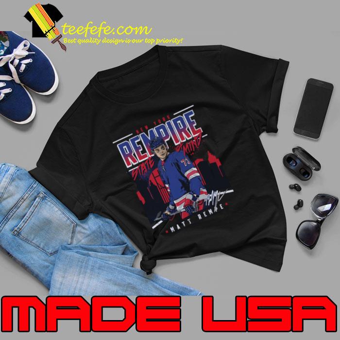 Matt Rempe New York R Rempire State of Mind Signature T-Shirt Matt Rempe New York R Rempire State of Mind Signature T-Shirt
