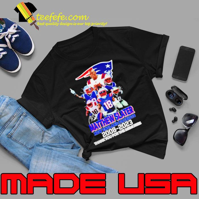 Matthew Slater New England Patriots 2008 2023 Thank You For The Memories Shirt Unisex Matthew Slater New England Patriots 2008 2023 Thank You For The Memories Shirt Unisex
