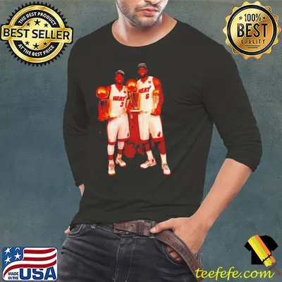 Miami Heat LeBron James and Dwyane Wade shirt