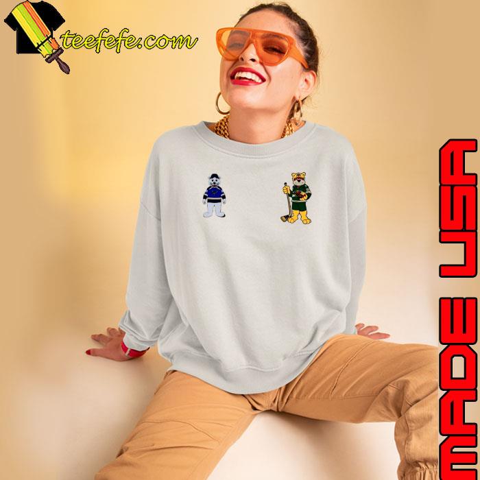 Minnesota Wild VS St. Louis Blues NHL 2024 mascot cartoon hockey s Sweatshirt Minnesota Wild VS St. Louis Blues NHL 2024 mascot cartoon hockey s Sweatshirt