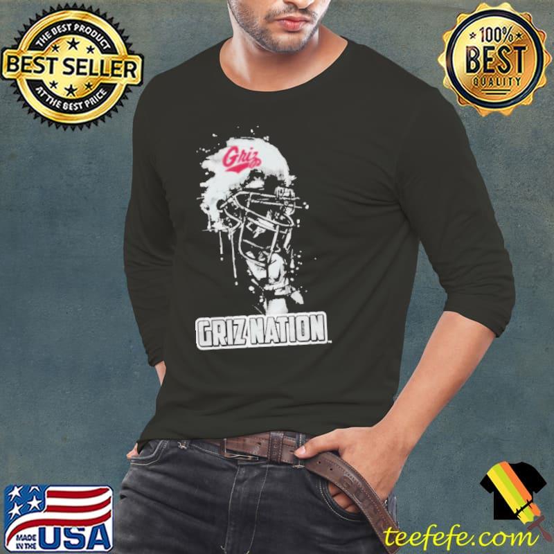 Montana Grizzlies Griz Nation Rising Helmet s Long Sleeve Tee Montana Grizzlies Griz Nation Rising Helmet s Long Sleeve Tee