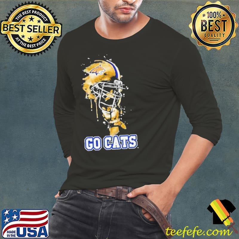 Montana State Bobcats Go Cats Rising Helmet s Long Sleeve Tee Montana State Bobcats Go Cats Rising Helmet s Long Sleeve Tee