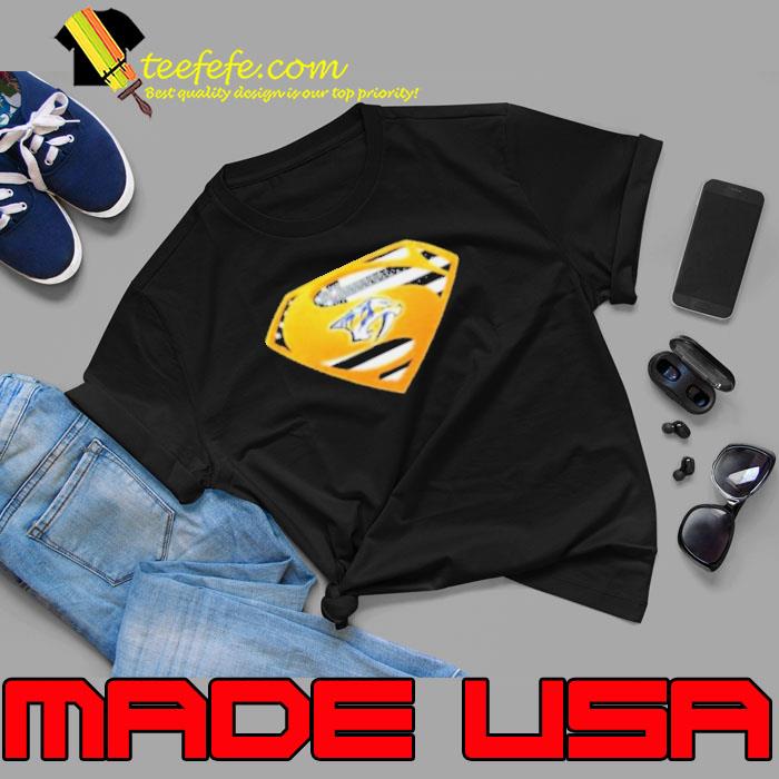 Nashville Predators USA Flag Inside Superman Shirt Unisex Nashville Predators USA Flag Inside Superman Shirt Unisex