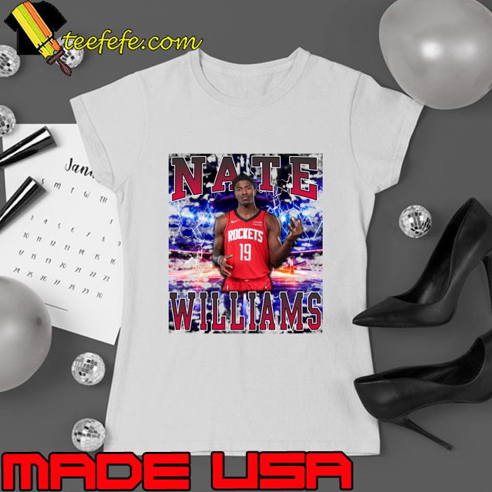 Nate Williams American professional basketball player for the Houston Rockets T-Shirt Ladies tee Nate Williams American professional basketball player for the Houston Rockets T-Shirt Ladies tee