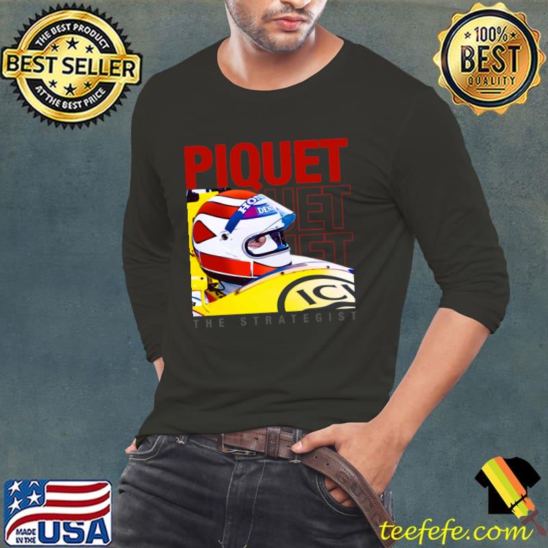 Nelson Piquet Legend 80S Retro Brazilian retired racing driver and businessman T-Shirt Long Sleeve Tee Nelson Piquet Legend 80S Retro Brazilian retired racing driver and businessman T-Shirt Long Sleeve Tee