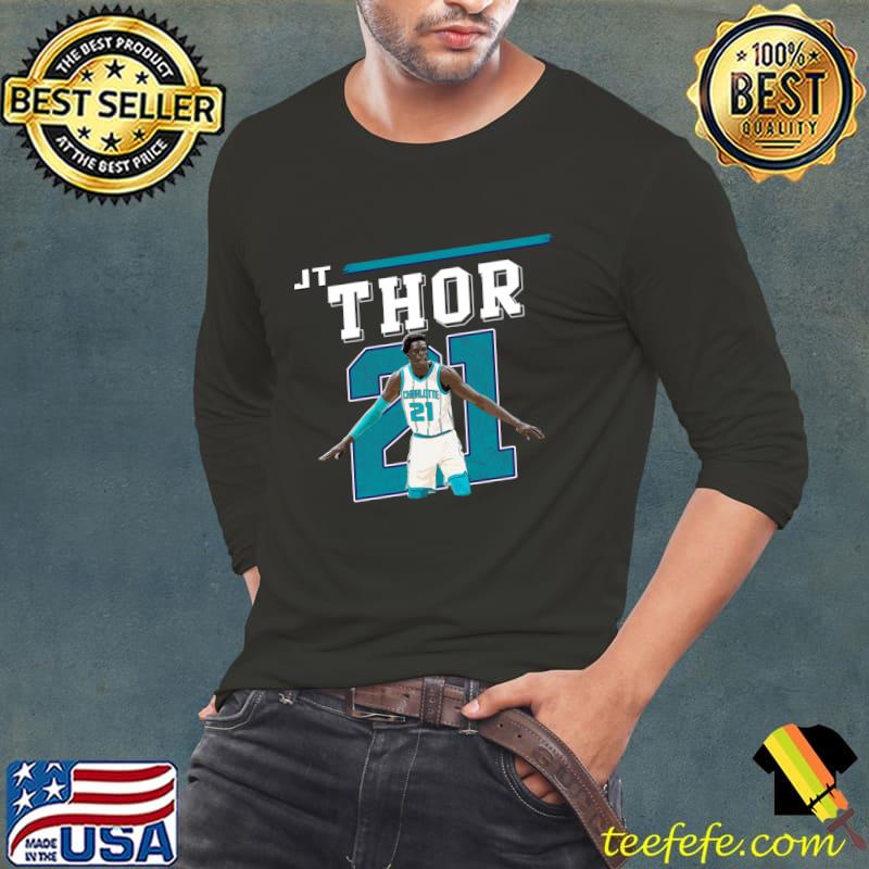 Nice jT Thor South Sudanese-American professional basketball player for the Charlotte Hornets T-Shirt Long Sleeve Tee Nice jT Thor South Sudanese-American professional basketball player for the Charlotte Hornets T-Shirt Long Sleeve Tee