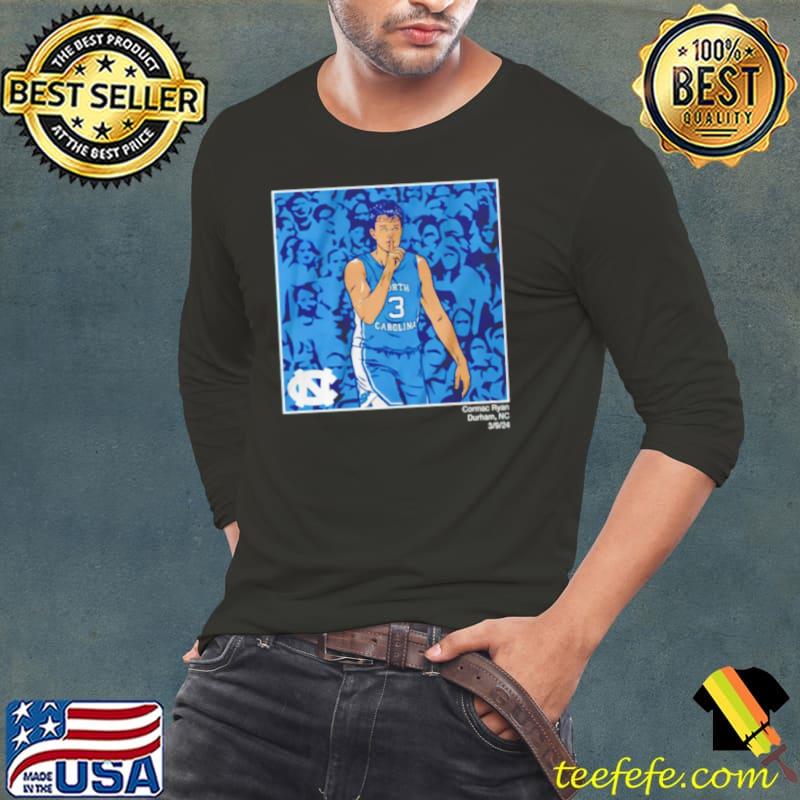 North Carolina Tar Heels Cormac Ryan 13 Shhh Durham Nc s Long Sleeve Tee North Carolina Tar Heels Cormac Ryan 13 Shhh Durham Nc s Long Sleeve Tee