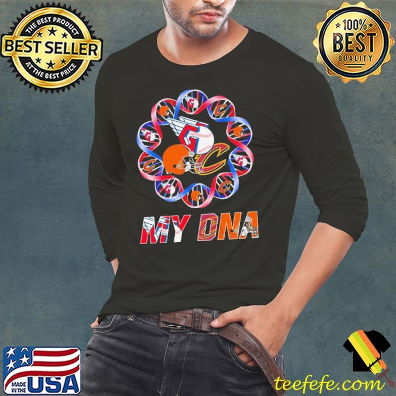 Official my DNA Cleveland Team Sport Shirt Long Sleeve Tee Official my DNA Cleveland Team Sport Shirt Long Sleeve Tee