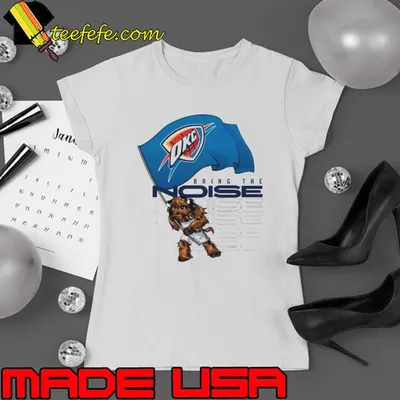 Oklahoma City Thunder rumble flag bring the noise shirt