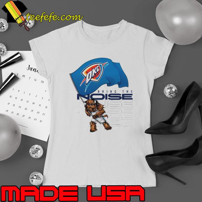 Oklahoma City Thunder rumble flag bring the noise shirt