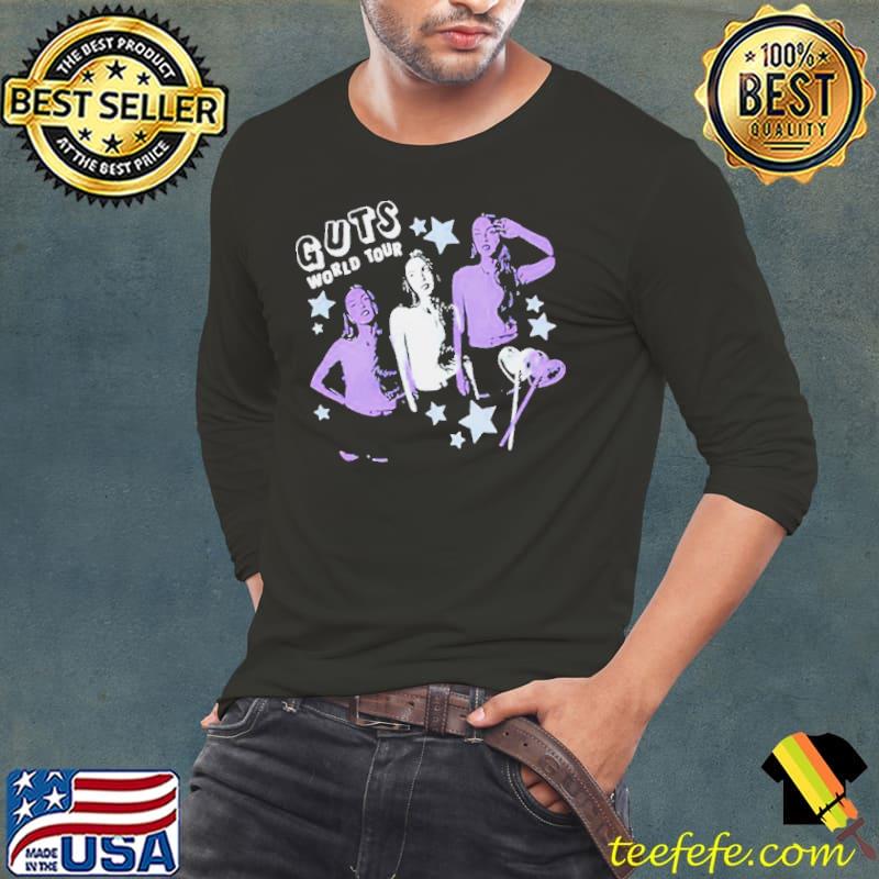 Olivia Rodrigo GUTS World Tour Lollypop Dateback Shirt Long Sleeve Tee Olivia Rodrigo GUTS World Tour Lollypop Dateback Shirt Long Sleeve Tee
