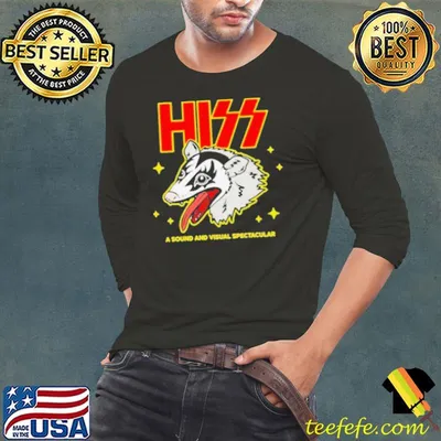 Opossum hiss a sound and visual spectacular shirt