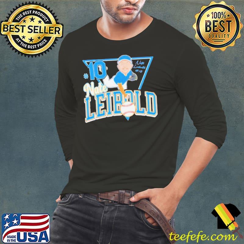 Original nate Leibold 10 Ucla Bruins Pitcher Signature s Long Sleeve Tee Original nate Leibold 10 Ucla Bruins Pitcher Signature s Long Sleeve Tee