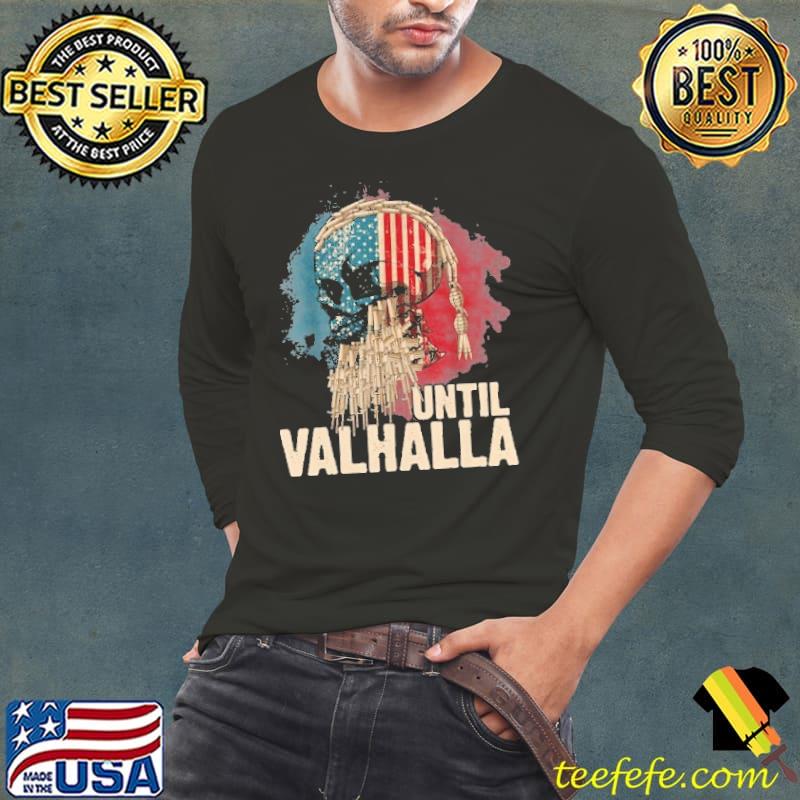 Original until Valhalla Viking Us Flag Vintage til Valhalla Shirt