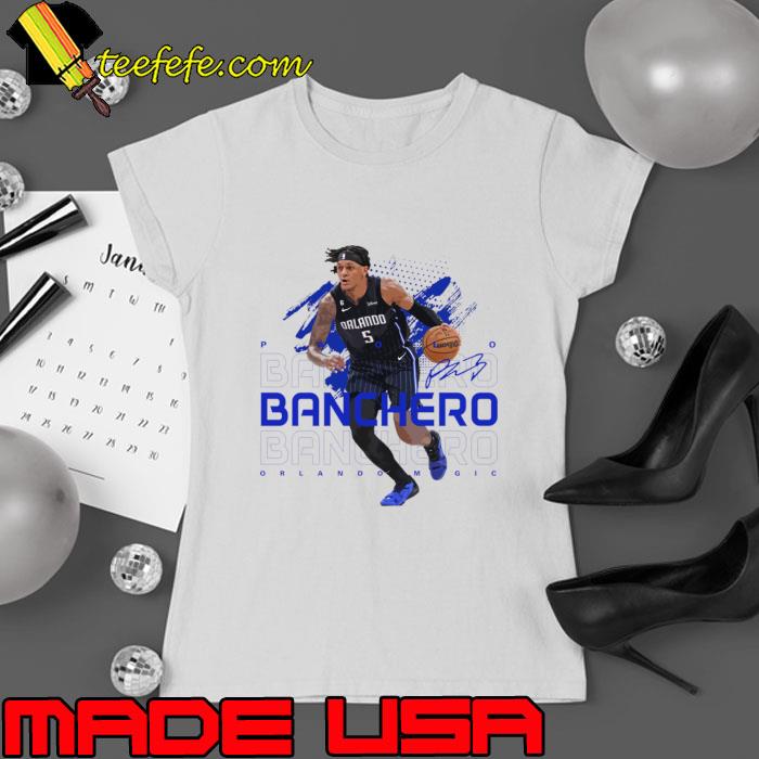 Paolo Banchero Superstar Signature American professional basketball player for the Orlando Magic T-Shirt Ladies tee Paolo Banchero Superstar Signature American professional basketball player for the Orlando Magic T-Shirt Ladies tee