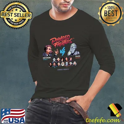 Philoso Fighters Retro Arcade Game Characters T-Shirt