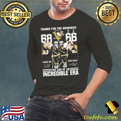 Pittsburgh Penguins Jaromir Jagr’s And Mario Lemieux Thanks For The Memories The End Of An Incredible Era Shirt